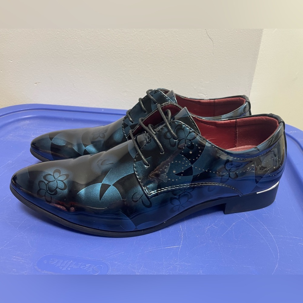 Classic Style Dress Shoes Low Rubber Sole Heel Work Formal Business Wedding